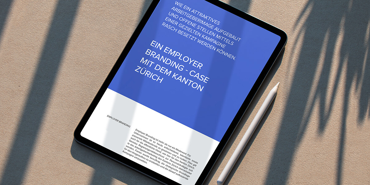 Abbildung des geöffneten Employer Branding Cases im Querformat